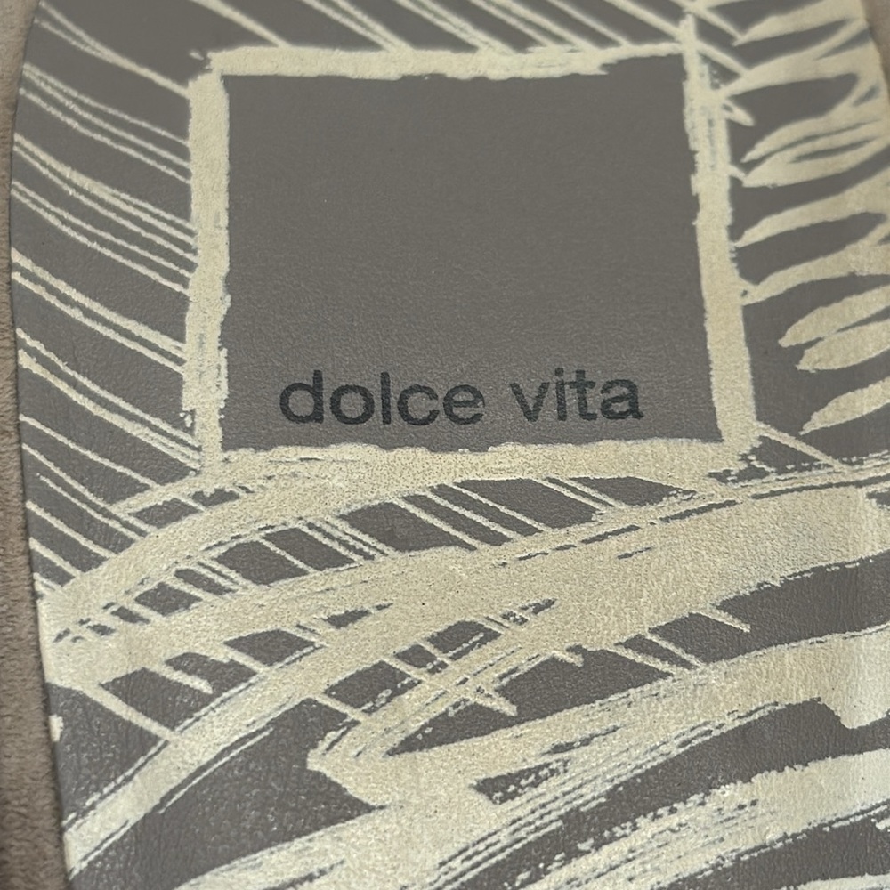 Dolce Vita Gray Suede Slip On Penny Loafer Mule CM8062 - Picture 6 of 6